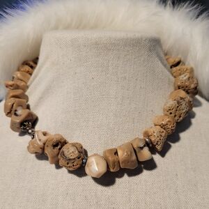 XL Knotty Bamboo Coral Choker